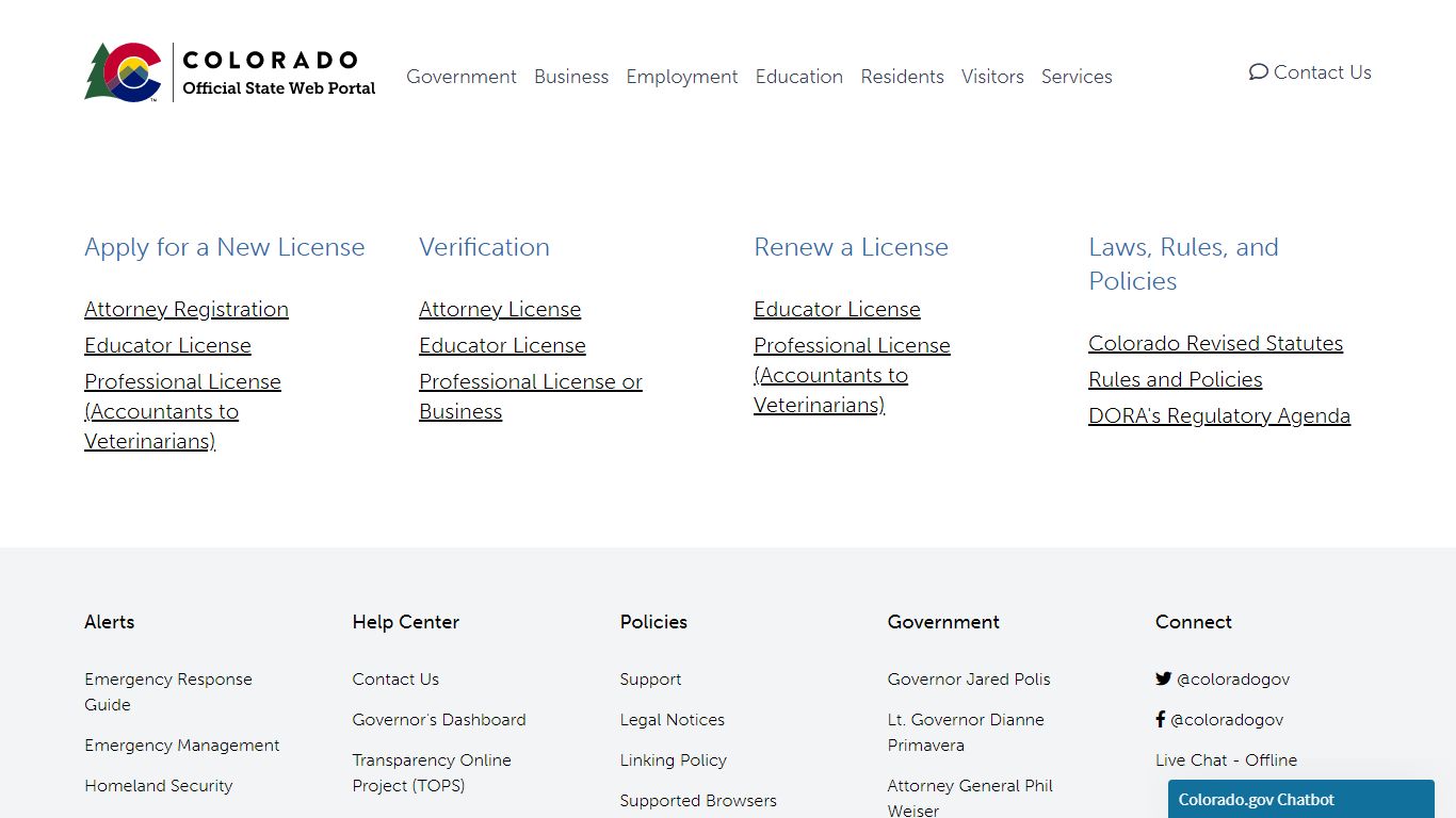 Professional Licenses | Colorado.gov
